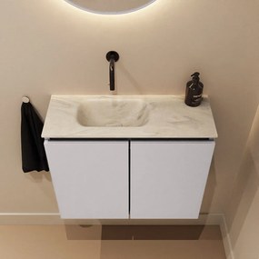 Mondiaz Ture DLux toiletmeubel 60cm cale met wastafel ostra links zonder kraangat