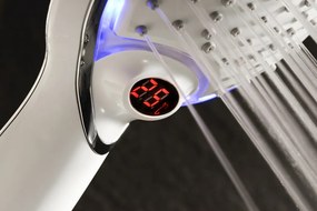 Schutte POLARIS LED-handdouche, wit-chroom