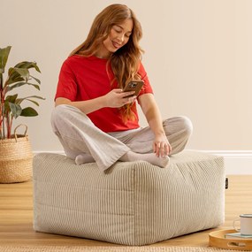 Noa Modulaire Poef Corduroy - Stone