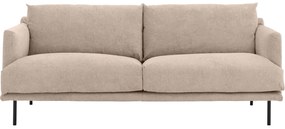 Goossens Bank Luxor Stof beige, stof, 2,5-zits, modern design