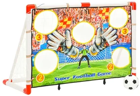 vidaXL Voetbaldoelenset met doelmuur 120x51x77,5 cm