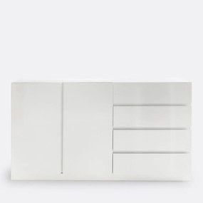 Lage kast 2 deuren, hangkast en 4 lades, Léo