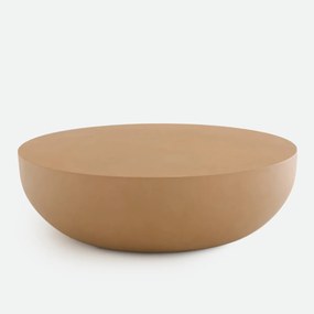 Eendelige salontafel, cement, diameter 100 cm, EZRELA
