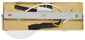 Moderne plafondlamp messing 2-lichts kantelbaar - Lesly