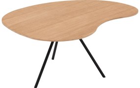 Goossens Salontafel Saya organisch, hout eiken blank, modern design, 79 x 36 x 61 cm