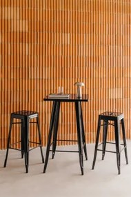 Lix Hoge Tafel En 2 Hoge Krukken Set Zwart - Sklum