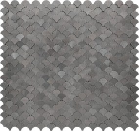 Zelfklevende Mozaïektegels Metaal | Visschub Antraciet | 28,8×29,8 cm | Keuken, Bad &amp; WC
