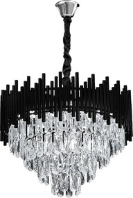 Hanglamp met kristallen G063-CP 50cm BLACK
