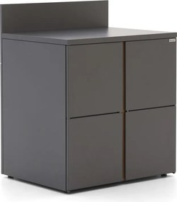 Tuin opbergbox Kees Smit | Waterdicht | Kussenbox | Staal | Grijs - Antraciet | 82x64cm | Kees Smit Tuinmeubelen