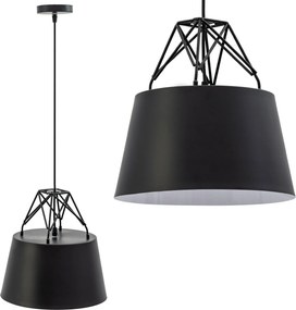 Hangende metalen zwarte plafondlamp APP422-1CP