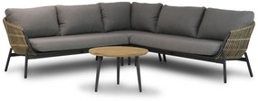 Hoek loungeset 4 personen Aluminium/wicker Taupe  Coco Nathan/Montana