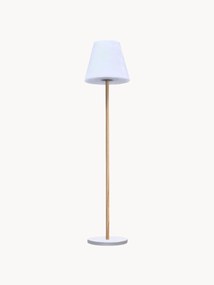 Dimbare solar vloerlamp Standby met houten voet