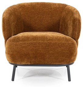 Eleonora David Zachte Fauteuil Met Ronde Rug Mosterd