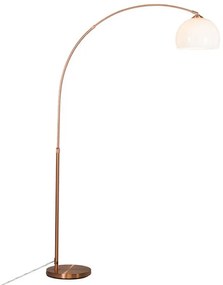 Smart booglamp met dimmer koper incl. A60 Wifi - Arc Basic Modern E27 rond Binnenverlichting Lamp