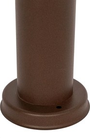 Buitenlamp paal roestbruin met opaal 45 cm IP44 - Rox