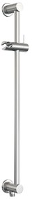 Brauer Stripe inbouw regendouche met 25cm hoofddouche, met rechte muurarm, glijstang en staafhanddouche set 19 RVS geborsteld PVD