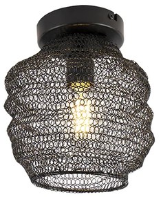 Oosterse plafondlamp zwart - Nidum Bene