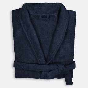 Badjas in badstof, sjaalkraag, 450g/m², Haxel