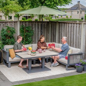 Garden Impressions Gabon loungeset hoek 4-delig links - sandstone