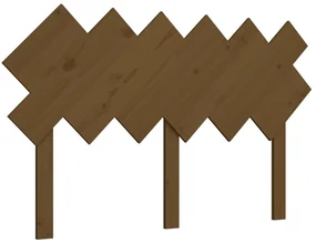 vidaXL Hoofdbord 132x3x81 cm massief grenenhout honingbruin