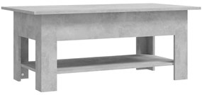 vidaXL Salontafel 102x55x42 cm spaanplaat betongrijs