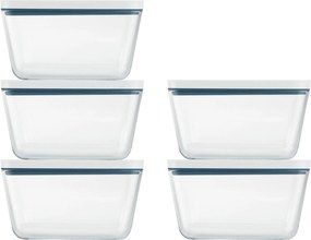 ZWILLING Fresh & Save Vacuümdozenset , 5-delig / L, glas, La-mer - Fresh & Save - ZWILLING