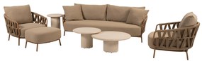Hampton Biarritz stoel bank loungeset 7 delig amber 4 Seasons Outdoor