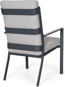 Tuinset 4 personen 125 cm Aluminium Grijs Lifestyle Garden Furniture Lecce/Ancona