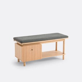 Eiken en fineer opbergbank, Groove