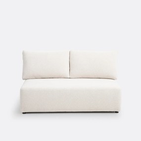 Modulaire 2-zitsbank Monica in gemêleerd chenille