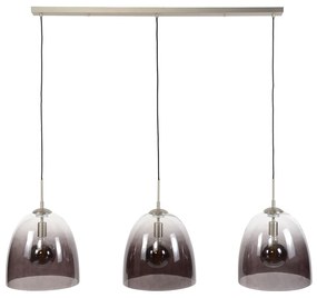 Glazen Hanglamp Met 3 Ovale Kappen