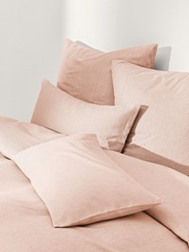 Flanellen dekbedovertrek Javon met fijne strepen