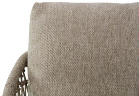 Loungestoel Wicker Taupe-naturel-bruin 4 Seasons Puccini