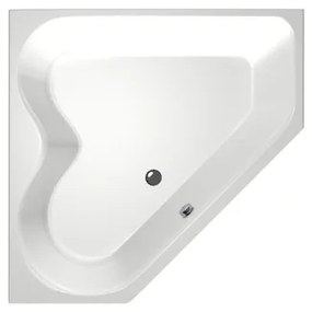 Xenz Cyprus Hoekbad - 145x145x53 - afvoer Midden - acryl - wit 6864-01