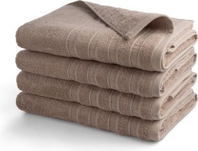 Handdoek DoubleLife Recycled Cotton Collectie – 4 stuks – 70×140 – warm sand