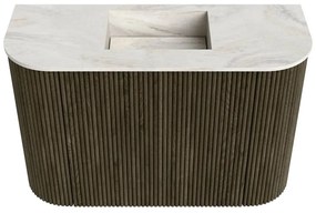 Mondiaz Joya DLux 65cm toiletmeubel ronding links/rechts shadow met wastafel faye midden zonder kraangat ostra