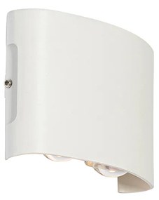 Buiten wandlamp wit incl. LED 4-lichts IP54 - Silly Modern IP54 Buitenverlichting ovaal