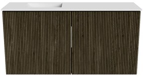 Mondiaz Joya 80cm toiletmeubel shadow met wastafel faye links 1 kraangat talc