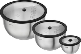 ZWILLING Fresh & Save STAINLESS vacuumschalen set S/M/L / 6-delig, Roestvrij staal, Zilver - Fresh & Save STAINLESS - ZWILLING