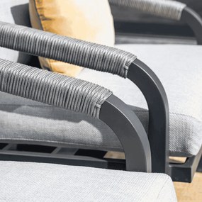 Garden Impressions Tarera loungeset 4-delig - donker grijs