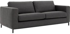 Goossens Bank Maxima grijs, micro leer, 4-zits, elegant chic