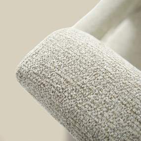 Japandi Fauteuil Beige Stof
