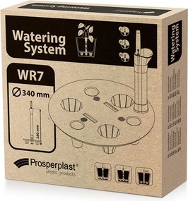 Prosperplast Watering System Round WR7 - Zwart - Ø 33,8 cm - Voor potten tot Ø 47 cm