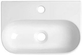 Sapho Nerissa wastafel keramiek 42x29cm wit glans