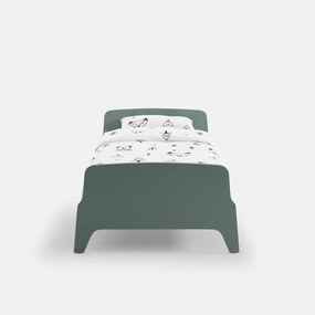 Bed met retro vintage stijl, 1 persoon, Adil