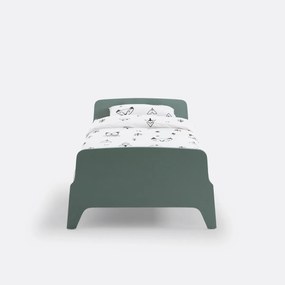 Bed met retro vintage stijl, 1 persoon, Adil