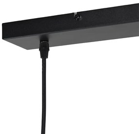 Industriële hanglamp zwart met goud 3-lichts - Magnax