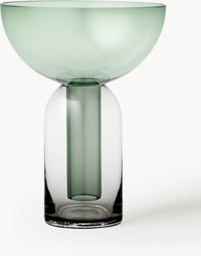 Mondgeblazen glazen vaas Torus, H 20 cm