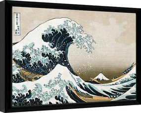 Ingelijste poster Kanagawa - Great Wave