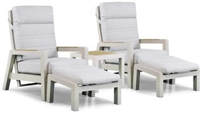 Bistroset 2 personen Aluminium Taupe Lifestyle Garden Furniture Evora